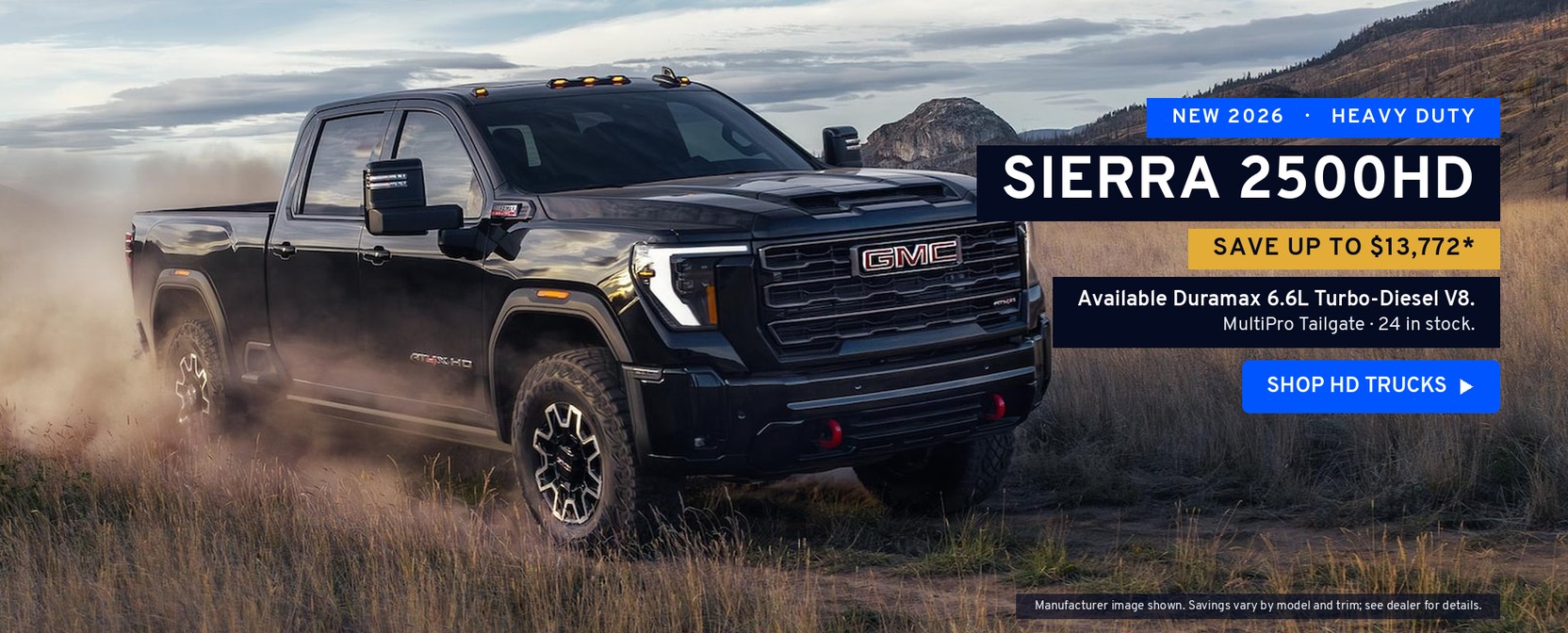New 2026 GMC Sierra 2500HD — save up to $13,772