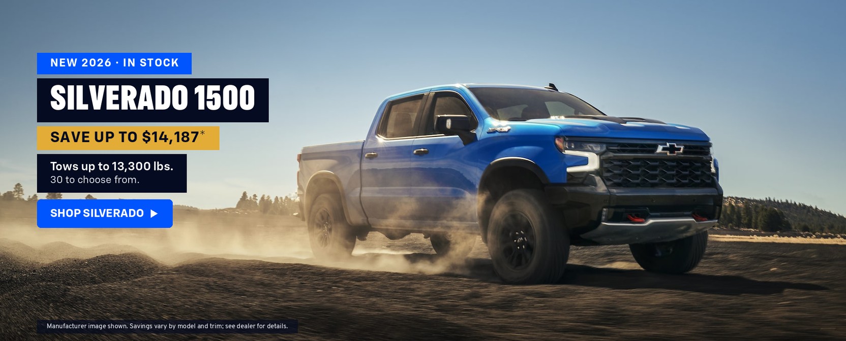 New 2026 Chevy Silverado 1500 — save up to $14,187