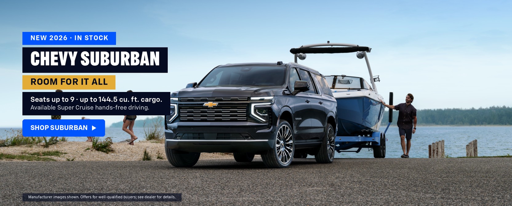 New 2026 Chevy Suburban — room for it all