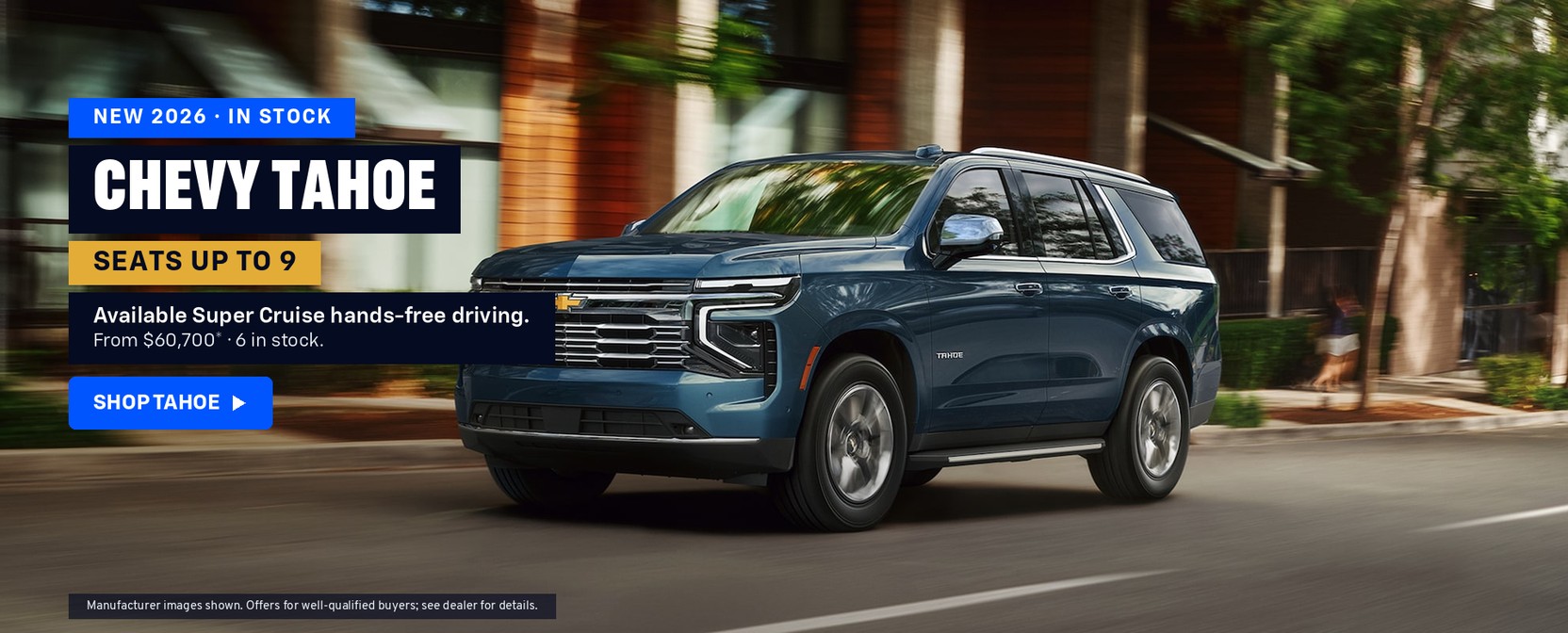 New 2026 Chevy Tahoe — seats up to 9