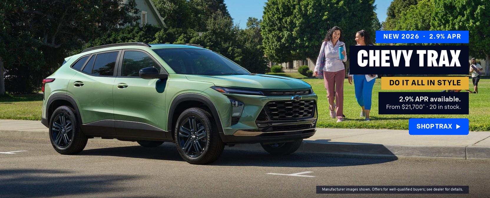 New 2026 Chevrolet Trax — 2.9% APR available