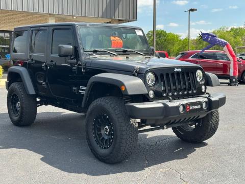 Black Clearcoat 2017 Jeep Wrangler Unlimited Sport 4WD for sale in Paris, TX - Stock #X2443