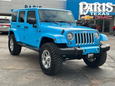 Chief Clearcoat 2017 Jeep Wrangler Unlimited Sahara 4WD for sale in Paris, TX - Stock #260793A
