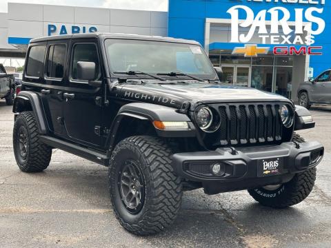 Black Clearcoat 2023 Jeep Wrangler High Tide 4WD for sale in Paris, TX - Stock #260779A