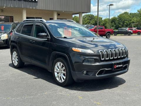 Brilliant Black Crystal Pearlcoat 2014 Jeep Cherokee Limited FWD for sale in Paris, TX - Stock #X2484A