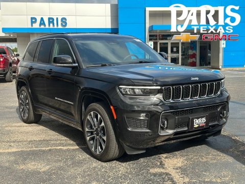 Diamond Black 2025 Jeep Grand Cherokee Overland 4WD for sale in Paris, TX - Stock #261021A