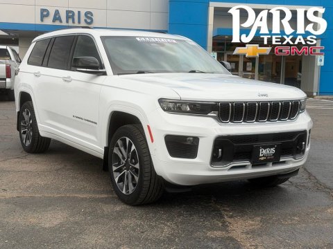 Bright White Clearcoat 2024 Jeep Grand Cherokee L Overland 4WD for sale in Paris, TX - Stock #261311A