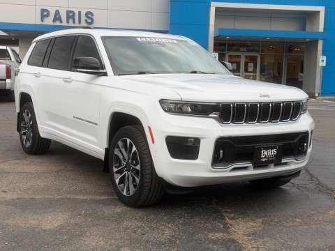 Bright White Clearcoat 2024 Jeep Grand Cherokee L Overland 4WD for sale in Paris, TX - Stock #261311A