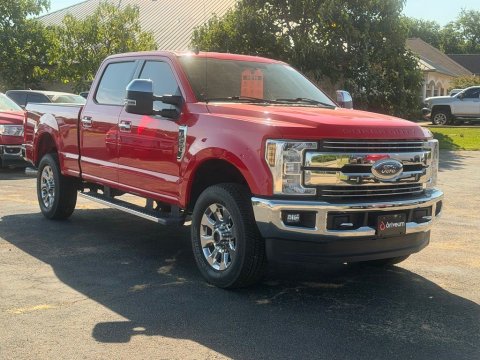Race Red 2019 Ford F-250SD Lariat 4WD for sale in Paris, TX - Stock #X2529