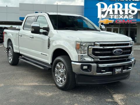 White Metallic 2022 Ford F-250SD Lariat 4WD for sale in Paris, TX - Stock #A1061