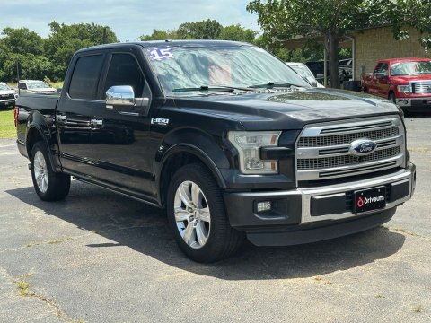 Tuxedo Black Metallic 2015 Ford F-150 Platinum RWD for sale in Paris, TX - Stock #X2505