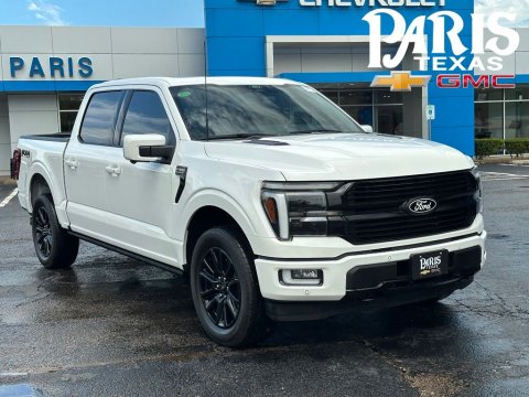 White Metallic 2025 Ford F-150 Platinum 4WD for sale in Paris, TX - Stock #260994A