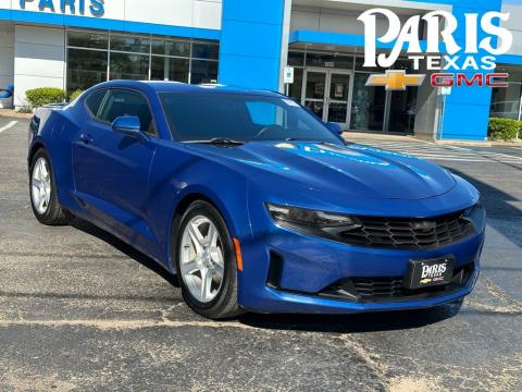 Riverside Blue Metallic 2021 Chevrolet Camaro 1LT RWD for sale in Paris, TX - Stock #260351C