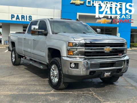 Silver Ice Metallic 2019 Chevrolet Silverado 3500HD LTZ 4WD for sale in Paris, TX - Stock #260418A