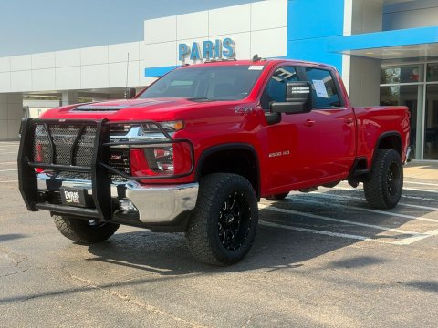 Pre-Owned Red Hot 2022 Chevrolet Silverado 2500HD LT 4WD - photo 3 - Stock #A1092