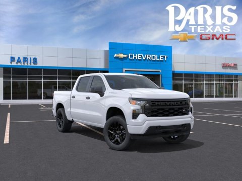 Summit White 2026 Chevrolet Silverado 1500 Custom RWD for sale in Paris, TX - Stock #261328