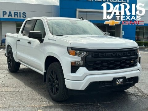 Summit White 2026 Chevrolet Silverado 1500 Custom RWD for sale in Paris, TX - Stock #260974
