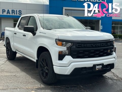 Summit White 2026 Chevrolet Silverado 1500 Custom RWD for sale in Paris, TX - Stock #260974