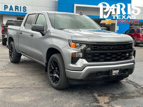 Sterling Gray Metallic 2026 Chevrolet Silverado 1500 Custom RWD for sale in Paris, TX - Stock #260961