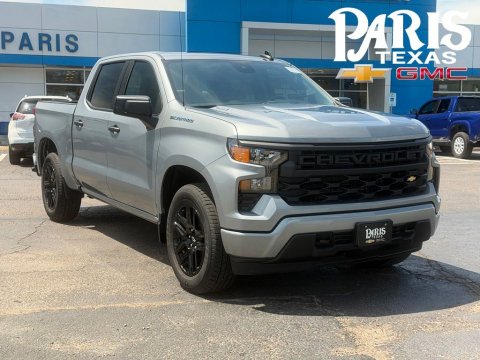 Sterling Gray Metallic 2026 Chevrolet Silverado 1500 Custom RWD for sale in Paris, TX - Stock #261325