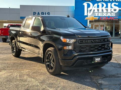  New 2026 Chevrolet Silverado 1500 Custom Stock#260407 Black RWD 