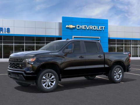 New Black 2026 Chevrolet Silverado 1500 Custom 4WD - photo 2 - Stock #261200