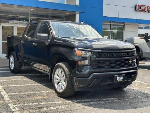  New 2025 Chevrolet Silverado 1500 Custom Stock#250968 Black 4WD 