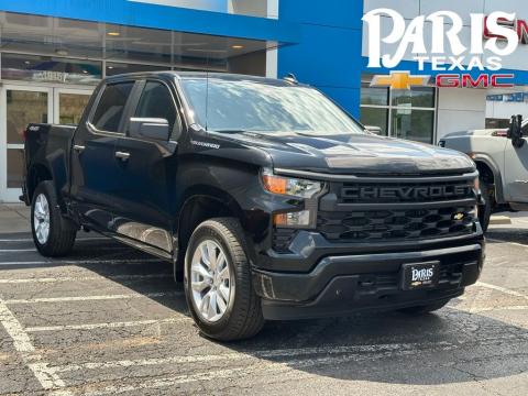  New 2025 Chevrolet Silverado 1500 Custom Stock#250968 Black 4WD 