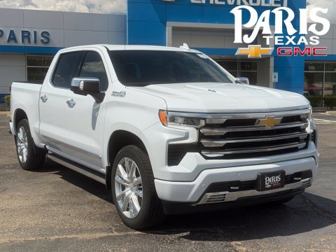 Polar White Tricoat 2026 Chevrolet Silverado 1500 High Country 4WD for sale in Paris, TX - Stock #261342