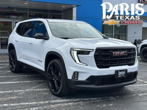  New 2025 GMC Acadia Elevation Stock#250782 Summit White FWD New 