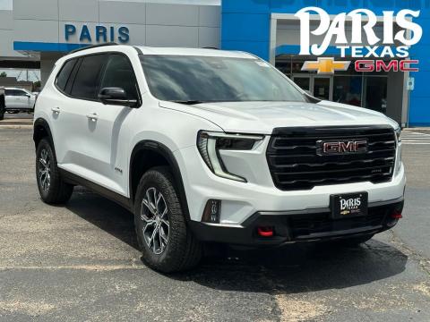 Summit White 2026 GMC Acadia AT4 AWD for sale in Paris, TX - Stock #261069