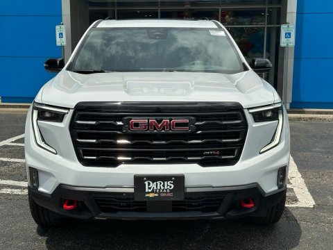 New Summit White 2026 GMC Acadia AT4 AWD - photo 2 - Stock #261069