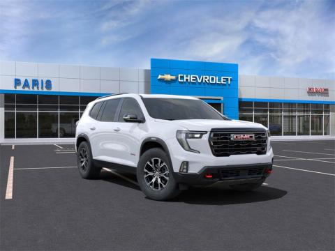  New 2025 GMC Acadia AT4 Stock#250806 Summit White AWD New SUV 