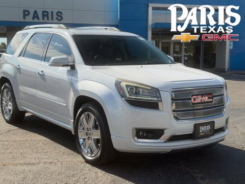 White Frost Tricoat 2016 GMC Acadia Denali FWD for sale in Paris, TX - Stock #261395A