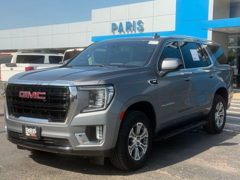 Pre-Owned Satin Steel Metallic 2021 GMC Yukon SLE RWD - photo 3 - Stock #A1065A