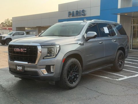 Pre-Owned Satin Steel Metallic 2021 GMC Yukon SLE RWD - photo 3 - Stock #A1065A
