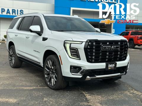 Glacier White Tricoat 2026 GMC Yukon Denali Ultimate 4WD for sale in Paris, TX - Stock #260847
