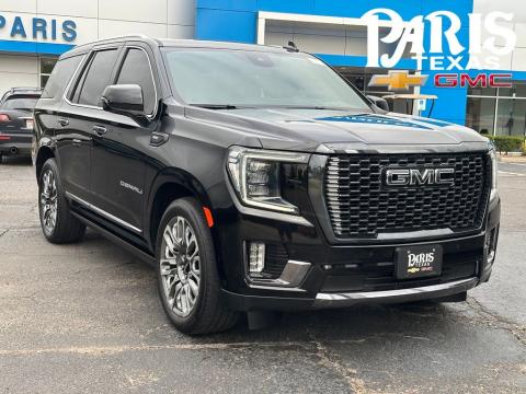 Onyx Black 2023 GMC Yukon Denali Ultimate 4WD for sale in Paris, TX - Stock #261066A