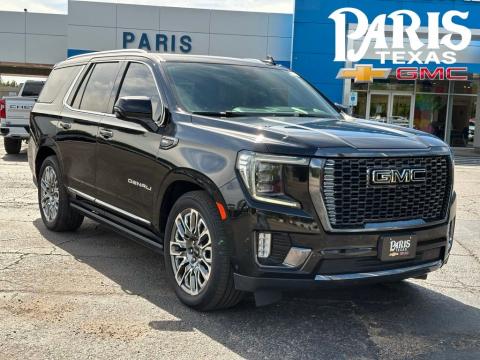 Onyx Black 2023 GMC Yukon Denali Ultimate 4WD for sale in Paris, TX - Stock #A1015