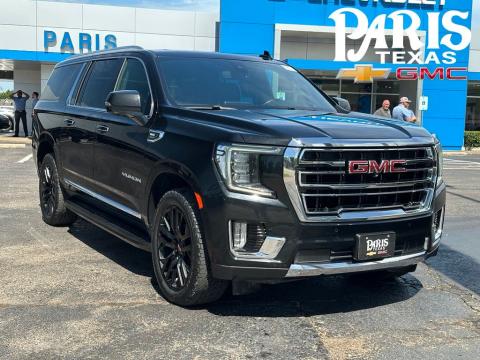 Onyx Black 2021 GMC Yukon XL SLT 4WD for sale in Paris, TX - Stock #260527A