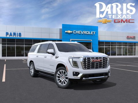 Glacier White Tricoat 2026 GMC Yukon XL Denali 4WD for sale in Paris, TX - Stock #261377