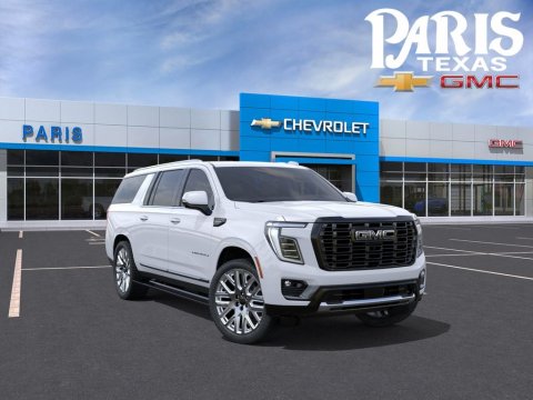 Glacier White Tricoat 2026 GMC Yukon XL Denali Ultimate 4WD for sale in Paris, TX - Stock #261362