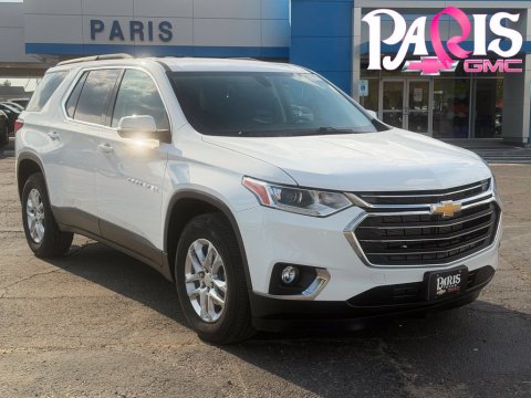 Summit White 2021 Chevrolet Traverse LT FWD for sale in Paris, TX - Stock #261370B