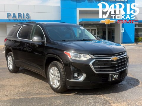 Mosaic Black Metallic 2021 Chevrolet Traverse LT FWD for sale in Paris, TX - Stock #261320A