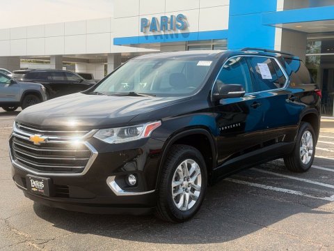 Pre-Owned Mosaic Black Metallic 2021 Chevrolet Traverse LT FWD - photo 3 - Stock #261320A