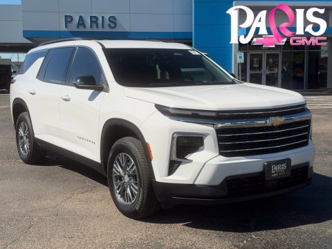 Summit White 2025 Chevrolet Traverse LT FWD for sale in Paris, TX - Stock #261338A