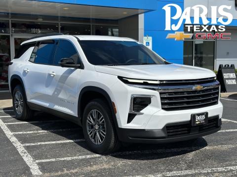  New 2025 Chevrolet Traverse LT Stock#250895 Summit White FWD 