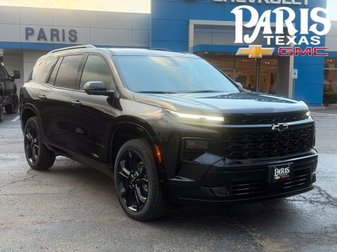 Black Metallic 2027 Chevrolet Traverse RS FWD for sale in Paris, TX - Stock #270038