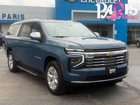 Lakeshore Blue 2025 Chevrolet Suburban Premier RWD for sale in Paris, TX - Stock #A1100