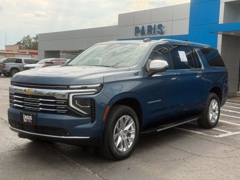 Pre-Owned Lakeshore Blue Metallic 2025 Chevrolet Suburban Premier RWD - photo 3 - Stock #A1100